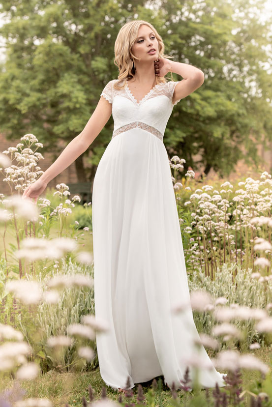 Brautkleid Mit Ärmeln Romantisch Kurze Brautkleider