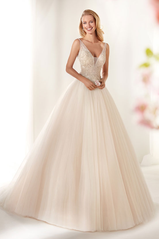 Brautkleid Prinzessin Köln Glitzer Hochzeitskleid Tüll