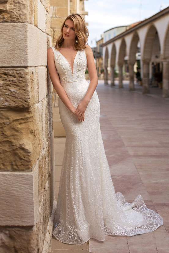 Kurzes Fit And Flare Brautkleid Hochzeitskleid Boho