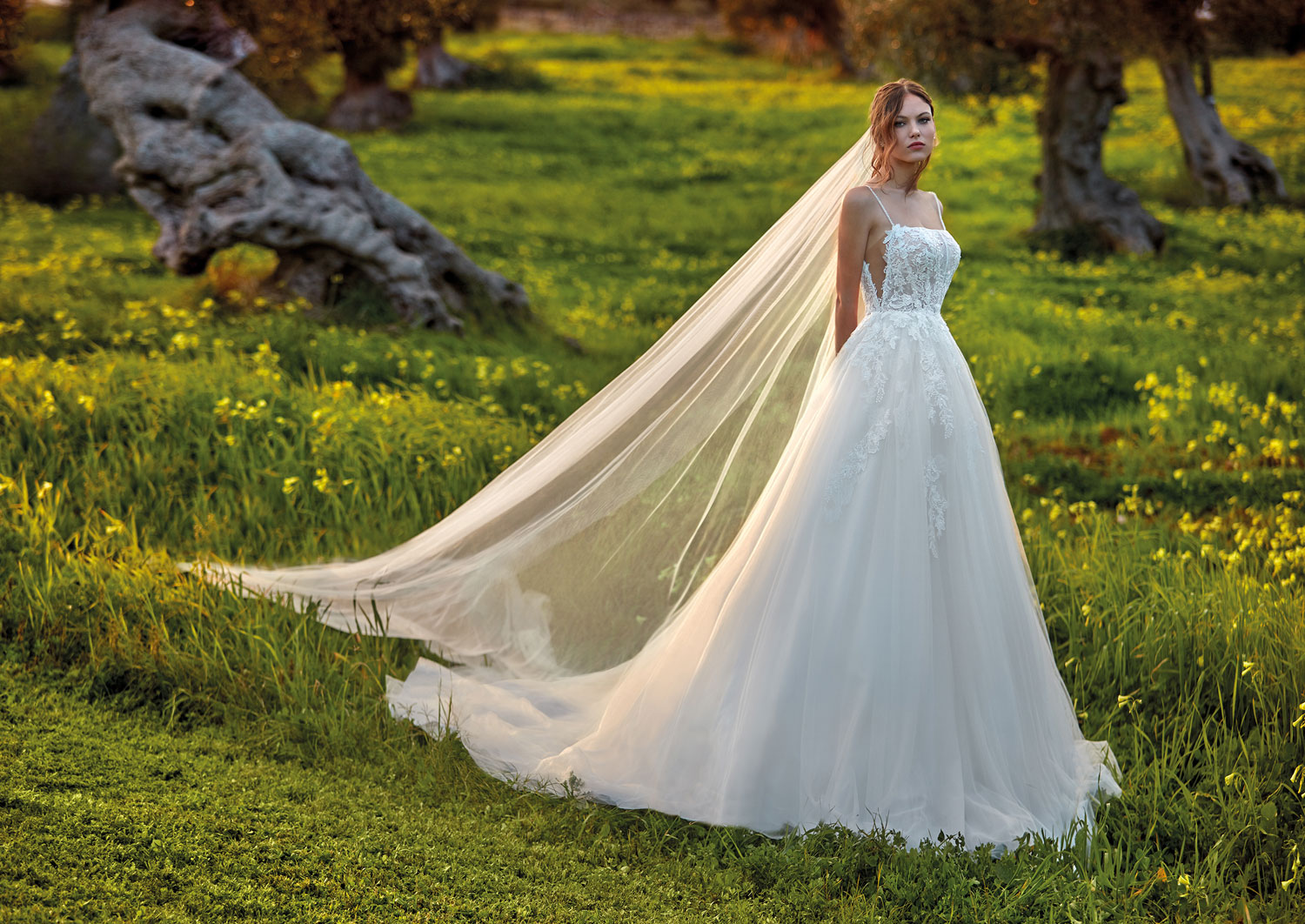 brautkleid-boho-schleier-alinie